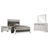 Barzini 4-piece Queen Bedroom Set White - Tampa Furniture Outlet