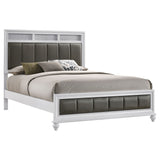 Barzini Wood Queen Panel Bed White - Tampa Furniture Outlet
