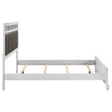 Barzini Wood Queen Panel Bed White - Tampa Furniture Outlet