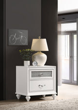 Barzini 2-drawer Nightstand White - Tampa Furniture Outlet