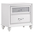 Tampa Furniture Outlet - Coaster - Barzini 2-drawer Nightstand White - 205892