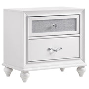 Tampa Furniture Outlet - Coaster - Barzini 2-drawer Nightstand White - 205892