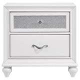 Barzini 2-drawer Nightstand White - Tampa Furniture Outlet