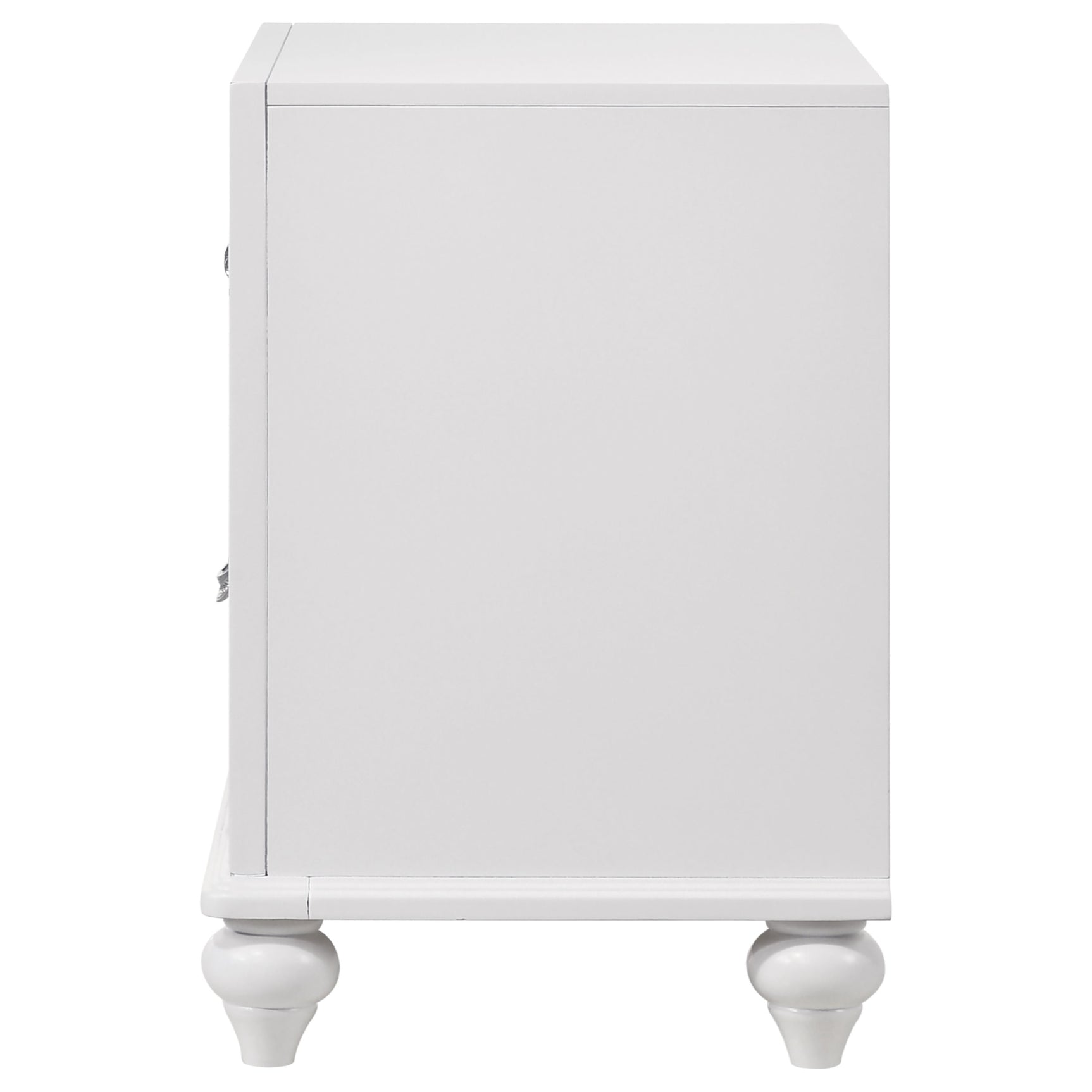 Barzini 2-drawer Nightstand White - Tampa Furniture Outlet