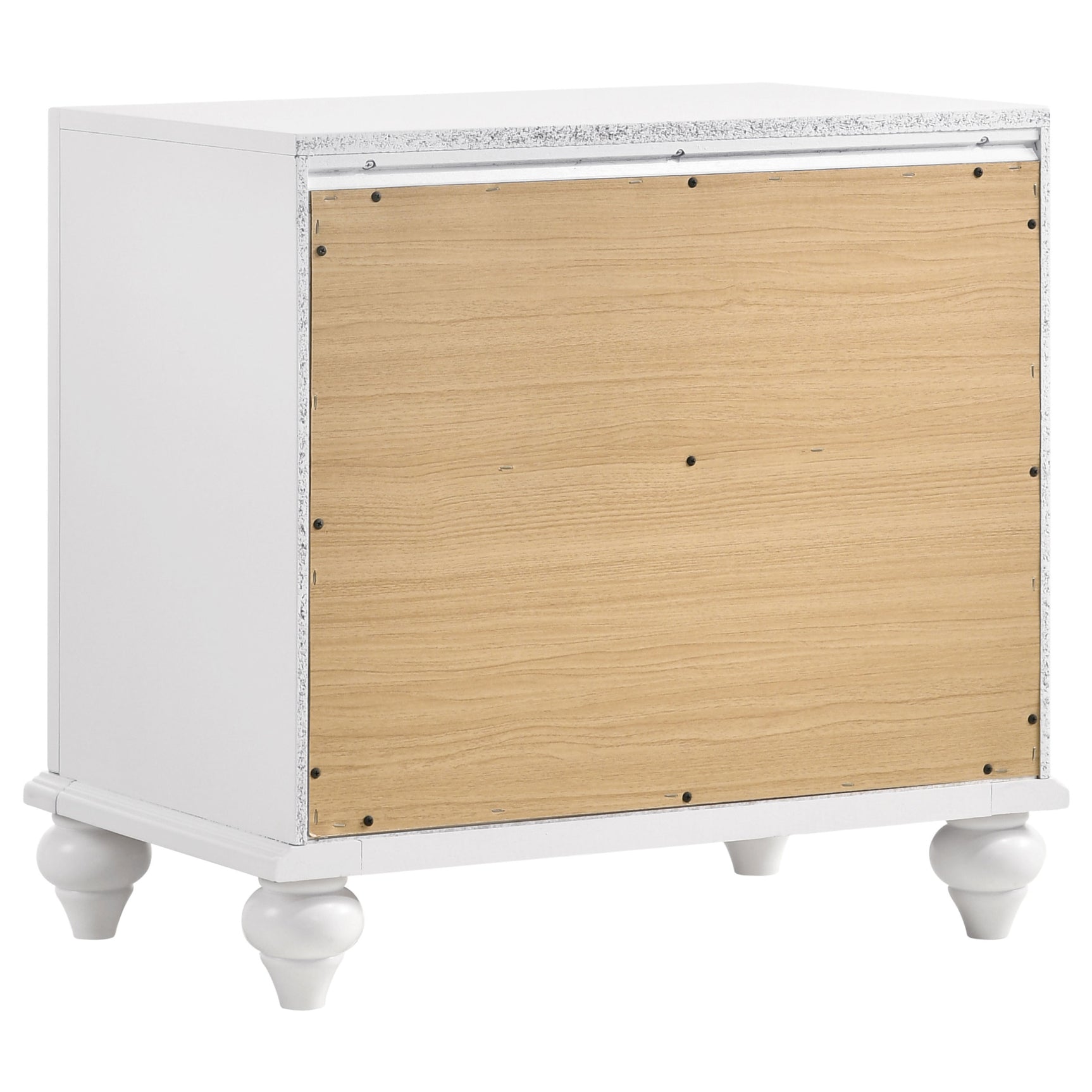 Barzini 2-drawer Nightstand White - Tampa Furniture Outlet