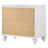 Barzini 2-drawer Nightstand White - Tampa Furniture Outlet
