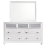 Barzini 7-drawer Dresser with Mirror White - Tampa Furniture Outlet