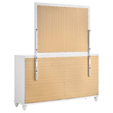 Barzini 7-drawer Dresser with Mirror White - Tampa Furniture Outlet