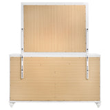 Barzini 7-drawer Dresser with Mirror White - Tampa Furniture Outlet