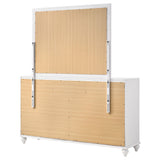 Barzini 7-drawer Dresser with Mirror White - Tampa Furniture Outlet