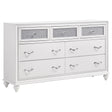 Tampa Furniture Outlet - Coaster - Barzini 7-drawer Dresser White - 205893