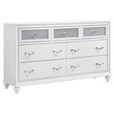 Tampa Furniture Outlet - Coaster - Barzini 7-drawer Dresser White - 205893
