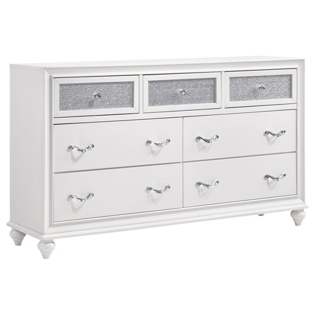 Tampa Furniture Outlet - Coaster - Barzini 7-drawer Dresser White - 205893