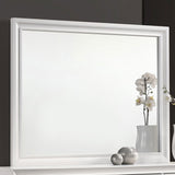 Barzini Dresser Mirror White - Tampa Furniture Outlet