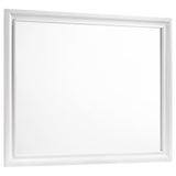Tampa Furniture Outlet - Coaster - Barzini Dresser Mirror White - 205894