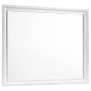 Tampa Furniture Outlet - Coaster - Barzini Dresser Mirror White - 205894