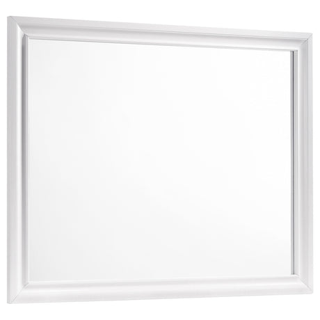 Tampa Furniture Outlet - Coaster - Barzini Dresser Mirror White - 205894