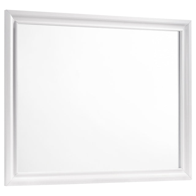 Tampa Furniture Outlet - Coaster - Barzini Dresser Mirror White - 205894