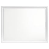 Barzini Dresser Mirror White - Tampa Furniture Outlet