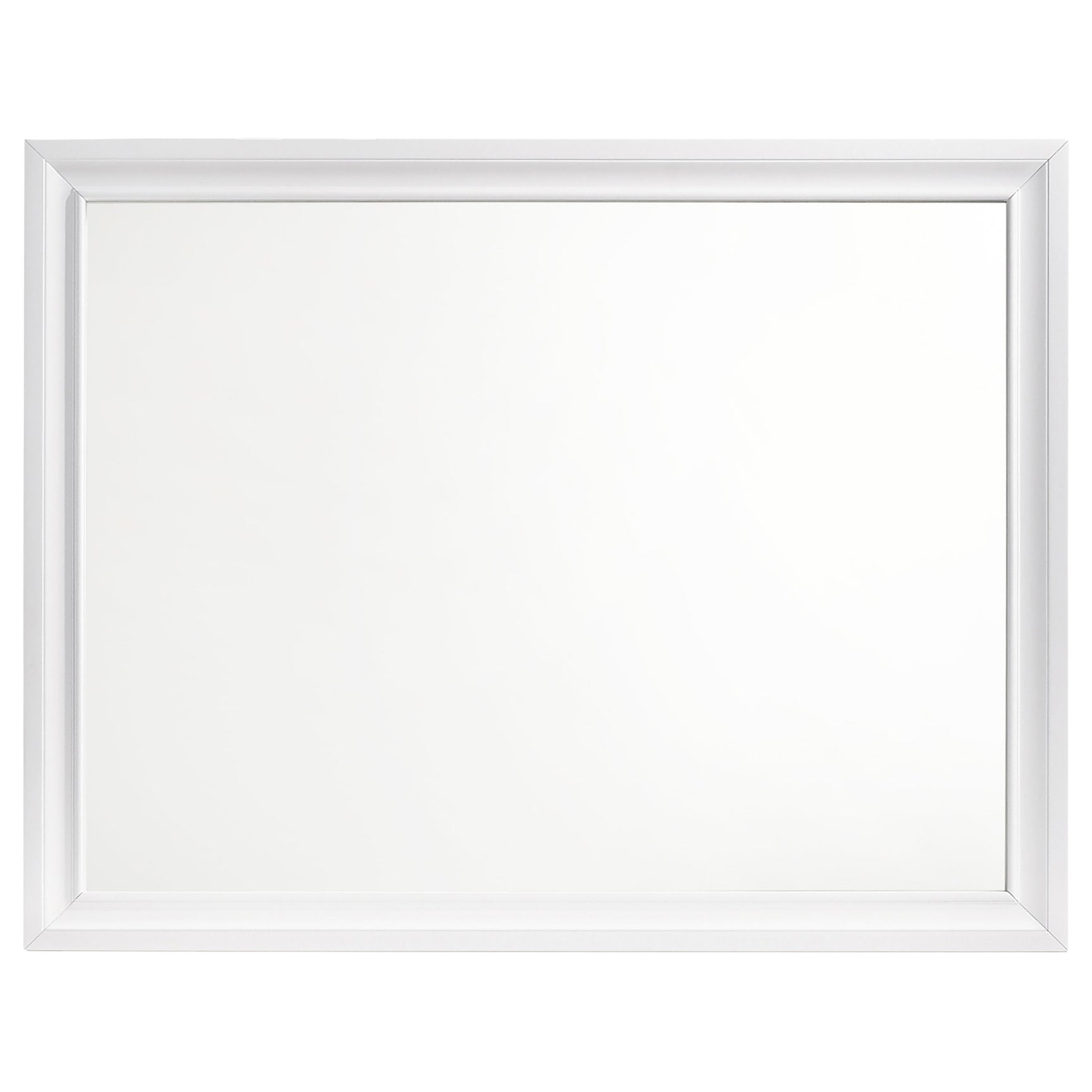 Barzini Dresser Mirror White - Tampa Furniture Outlet