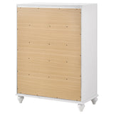Barzini 5-drawer Bedroom Chest White - Tampa Furniture Outlet
