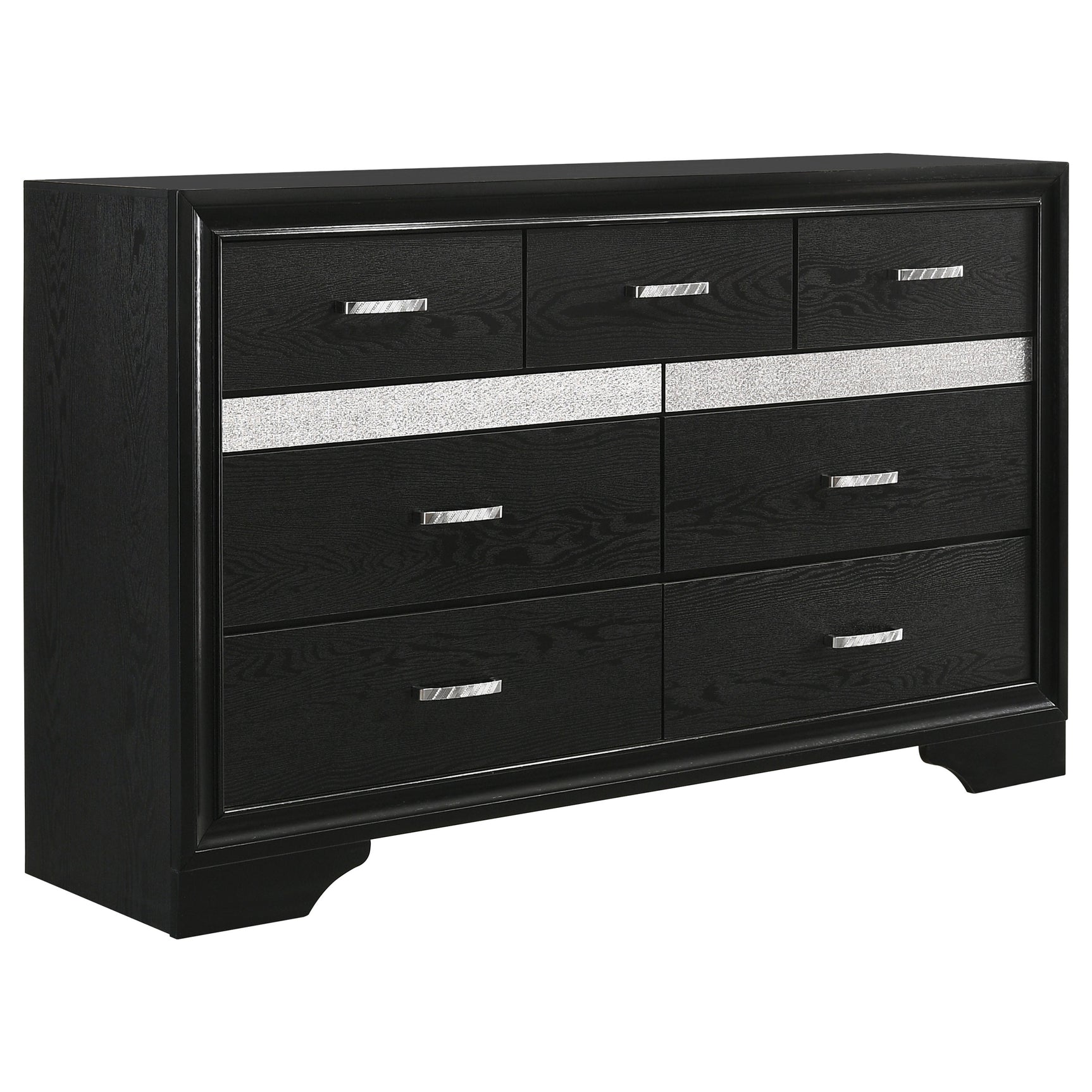 Miranda 5-piece Full Bedroom Set Black - Tampa Furniture Outlet