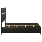 Miranda 54-inch Upholstered Full Panel Bed Black - Tampa Furniture Outlet