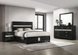 Tampa Furniture Outlet - Coaster - Miranda 4-piece California King Bedroom Set Black - 206360KW-S4