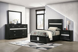 Tampa Furniture Outlet - Coaster - Miranda 4-piece Twin Bedroom Set Black - 206360T-S4