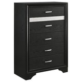 Miranda 5-piece Twin Bedroom Set Black - Tampa Furniture Outlet