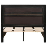 Miranda 51-inch Wood Full Storage Panel Bed Black - Tampa Furniture Outlet