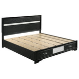 Miranda 5-piece Eastern King Bedroom Set Black - Tampa Furniture Outlet