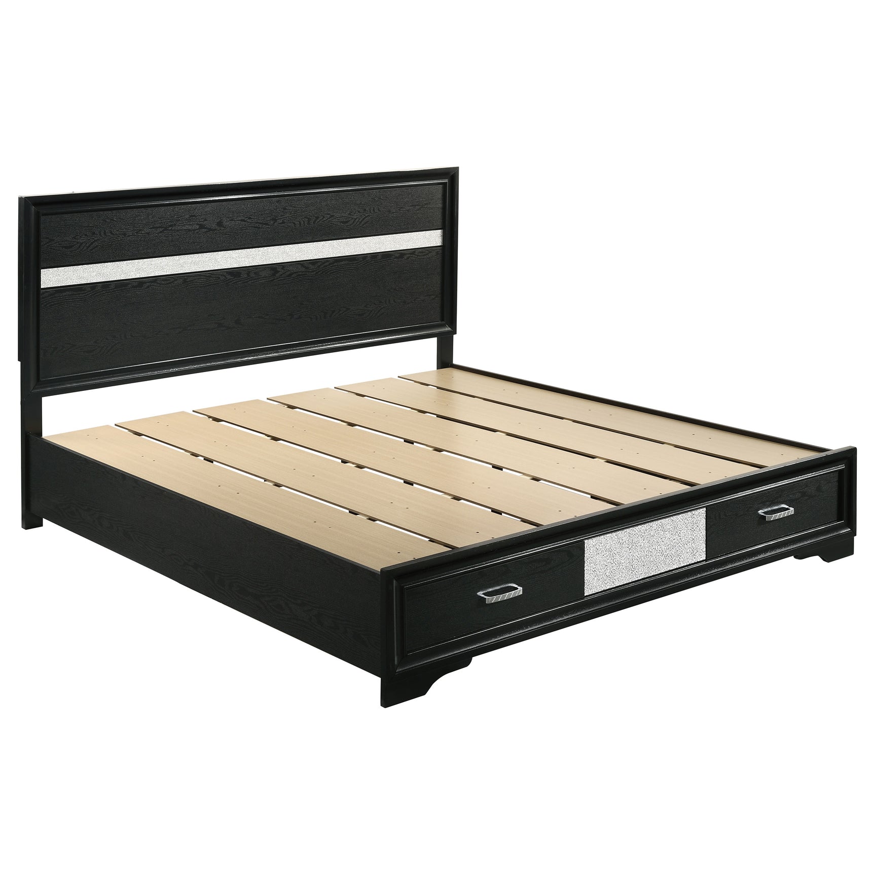 Miranda 5-piece Eastern King Bedroom Set Black - Tampa Furniture Outlet