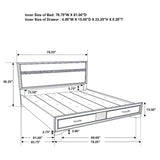 Miranda 5-piece Eastern King Bedroom Set Black - Tampa Furniture Outlet