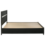 Miranda 51-inch Wood California King Storage Panel Bed Black - Tampa Furniture Outlet