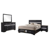 Miranda 4-piece Queen Bedroom Set Black - Tampa Furniture Outlet