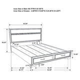 Miranda 5-piece Queen Bedroom Set Black - Tampa Furniture Outlet