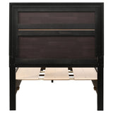Miranda 51-inch Wood Twin Storage Panel Bed Black - Tampa Furniture Outlet
