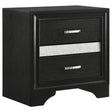Tampa Furniture Outlet - Coaster - Miranda 3-drawer Nightstand Bedside Table Black - 206362