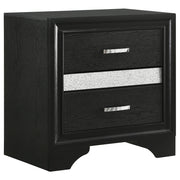 Tampa Furniture Outlet - Coaster - Miranda 3-drawer Nightstand Bedside Table Black - 206362