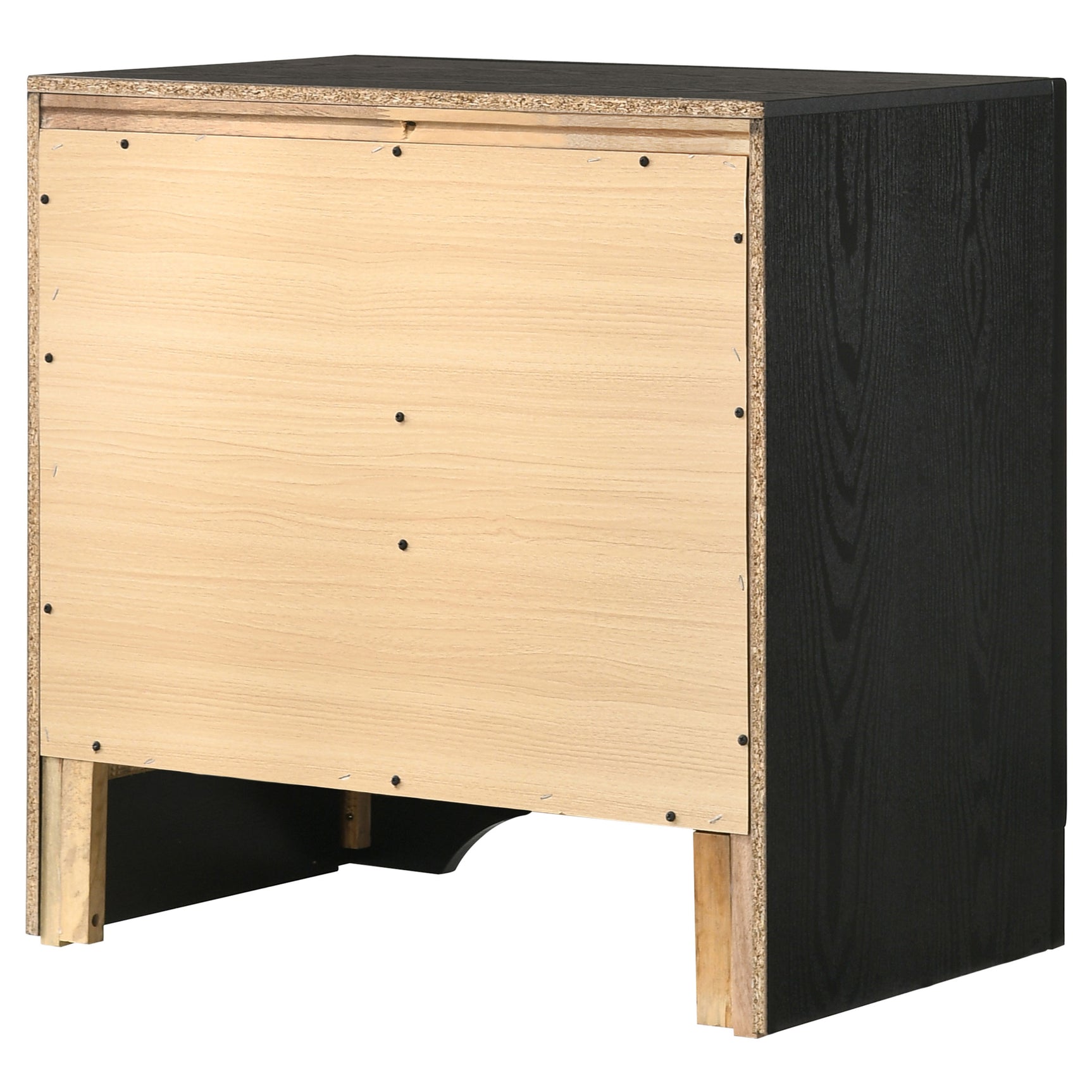Miranda 3-drawer Nightstand Bedside Table Black - Tampa Furniture Outlet