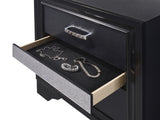 Miranda 3-drawer Nightstand Bedside Table Black - Tampa Furniture Outlet