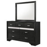 Miranda 7-drawer Dresser with Mirror Black - Tampa Furniture Outlet