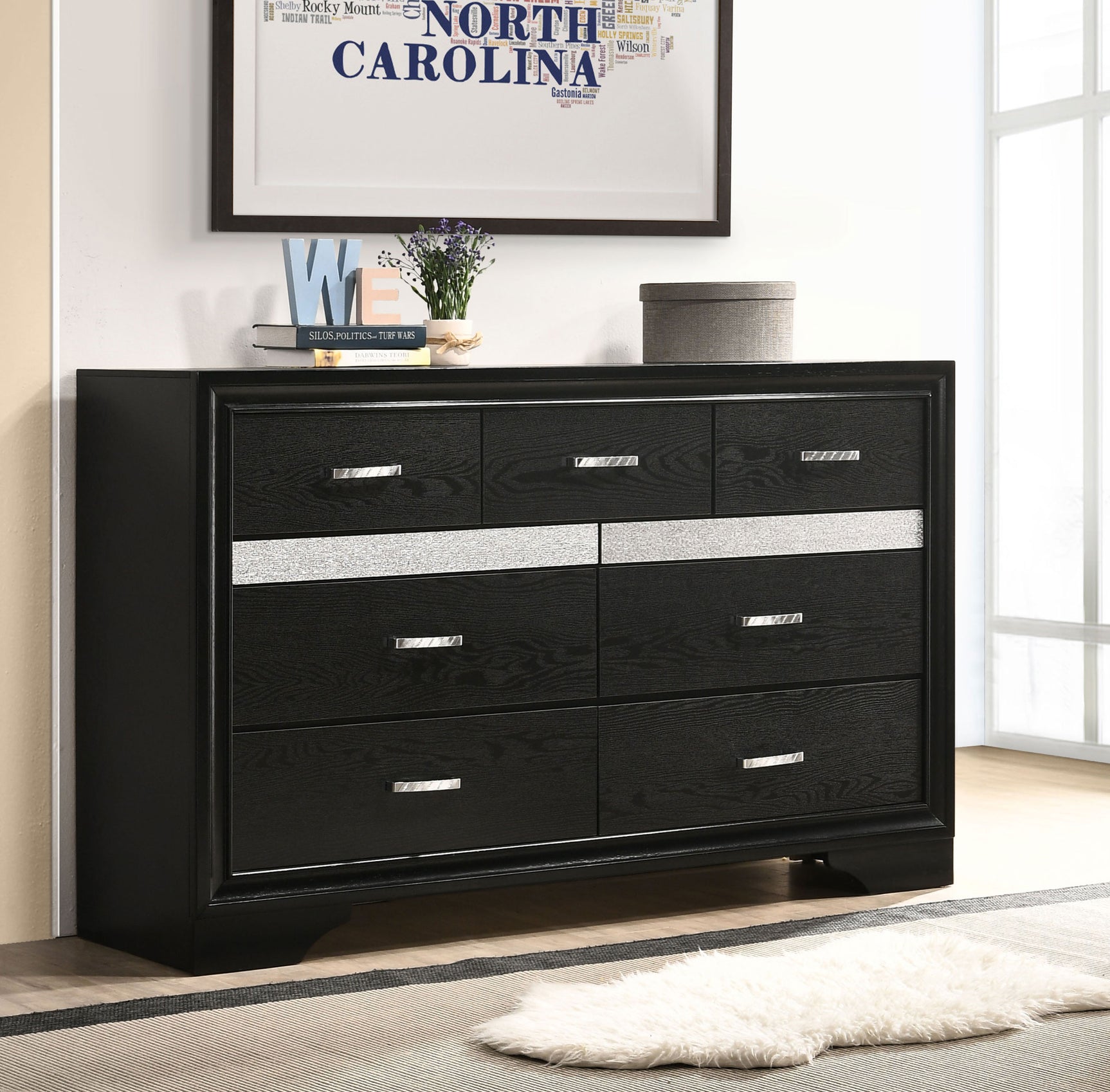 Miranda 9-drawer Dresser Black - Tampa Furniture Outlet