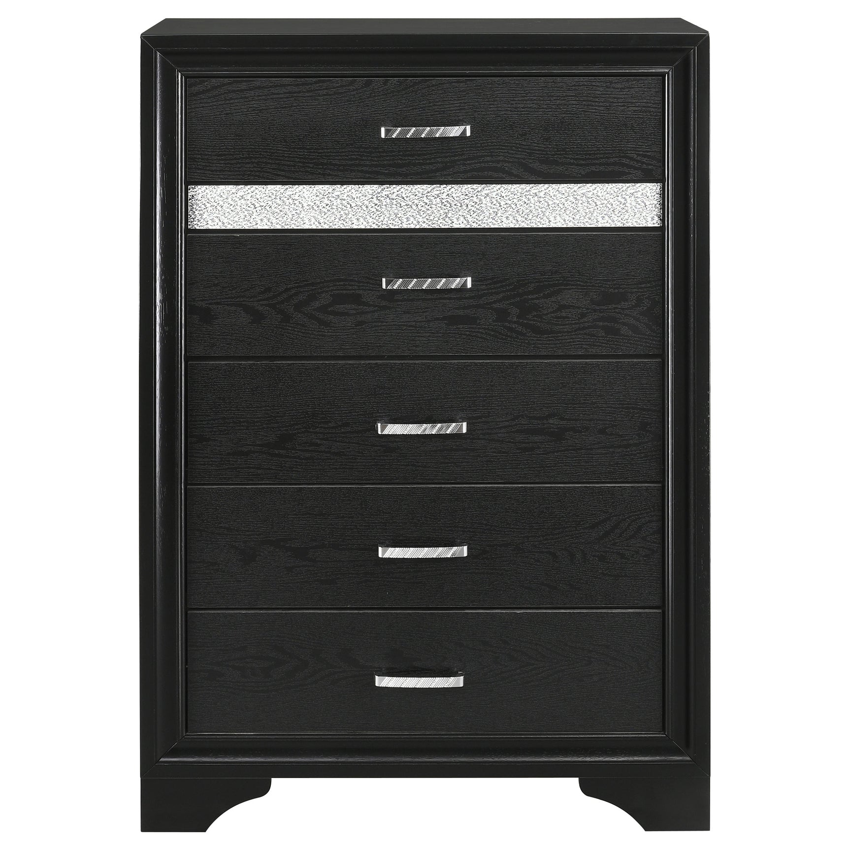 Miranda 6-drawer Bedroom Chest Black - Tampa Furniture Outlet
