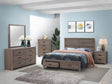 Tampa Furniture Outlet - Coaster - Brantford 5-piece Eastern King Bedroom Set Barrel Oak - 207040KE-S5