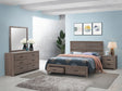 Tampa Furniture Outlet - Coaster - Brantford 4-piece Queen Bedroom Set Barrel Oak - 207040Q-S4