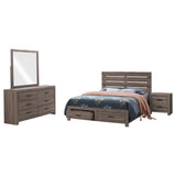 Brantford 4-piece Queen Bedroom Set Barrel Oak - Tampa Furniture Outlet