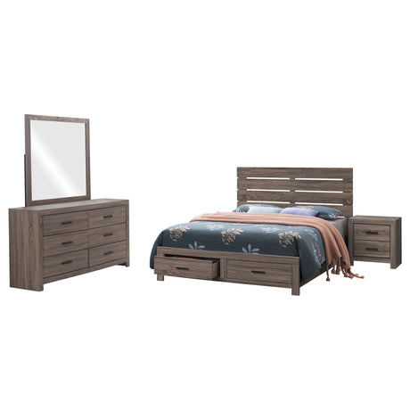 Brantford 4-piece Queen Bedroom Set Barrel Oak - Tampa Furniture Outlet