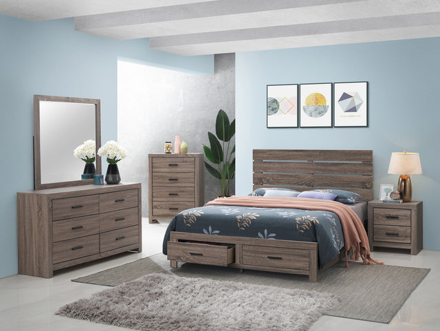 Tampa Furniture Outlet - Coaster - Brantford 5-piece Queen Bedroom Set Barrel Oak - 207040Q-S5